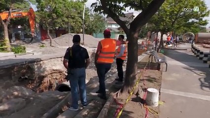 Trabaja el SIAPA para reabrir la zona del megasocavón de Malecón