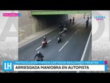LH Noticias: denuncian arriesgadas maniobras de motociclistas en la Autopista Central