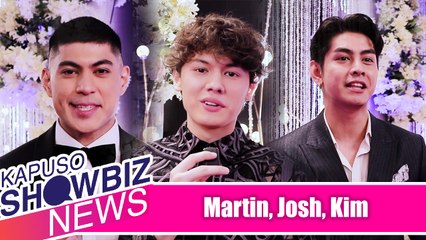 Kapuso Showbiz News: Martin, Josh, Kim happy and grateful to be part of GMA's 75th anniversary