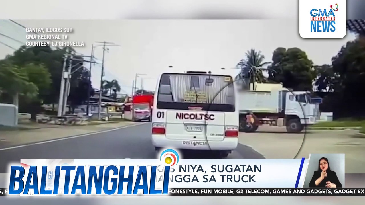 Rider at angkas niya, sugatan matapos bumangga sa truck | Balitanghali