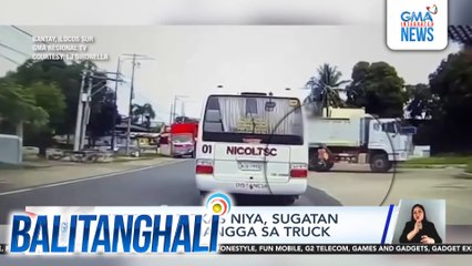 Rider at angkas niya, sugatan matapos bumangga sa truck | Balitanghali