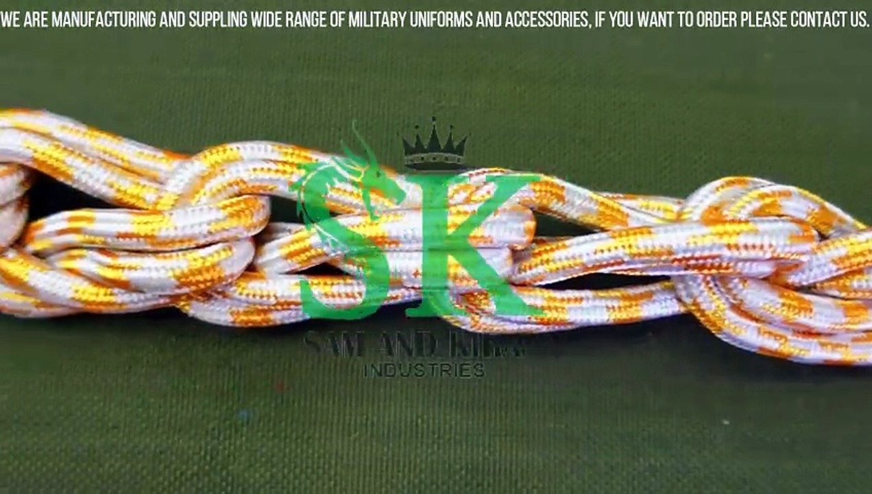 Celtic Knot Liturgical Cincture gold and White colour 3 small Tassels Cotton, Celtic Knot Cincture