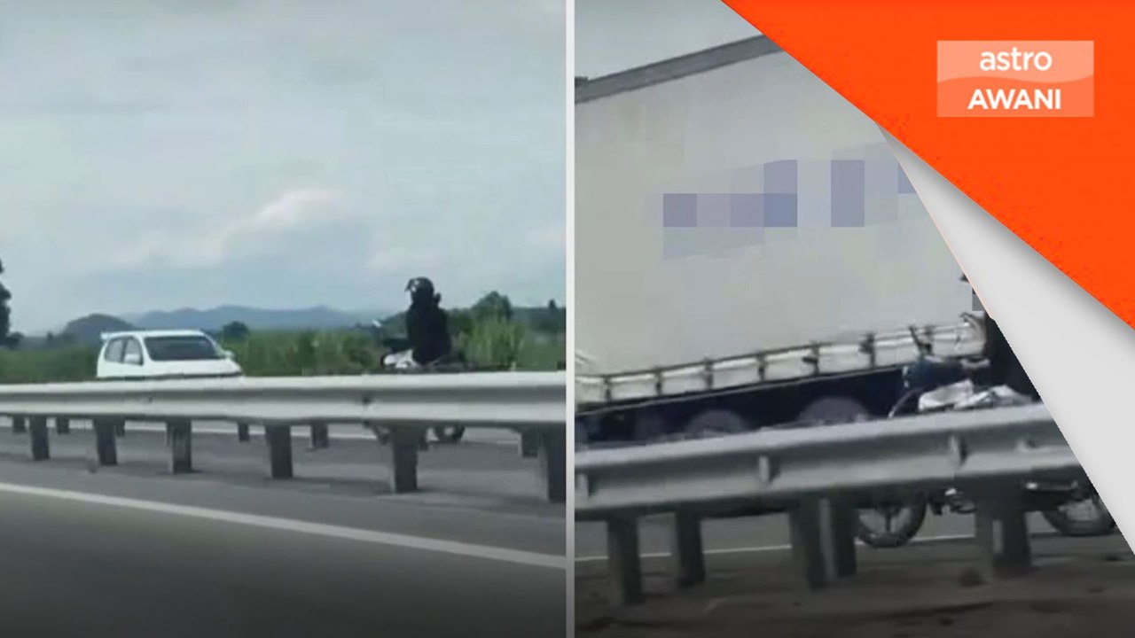 Remaja perempuan tunggang motosikal lawan arus serah diri kepada polis