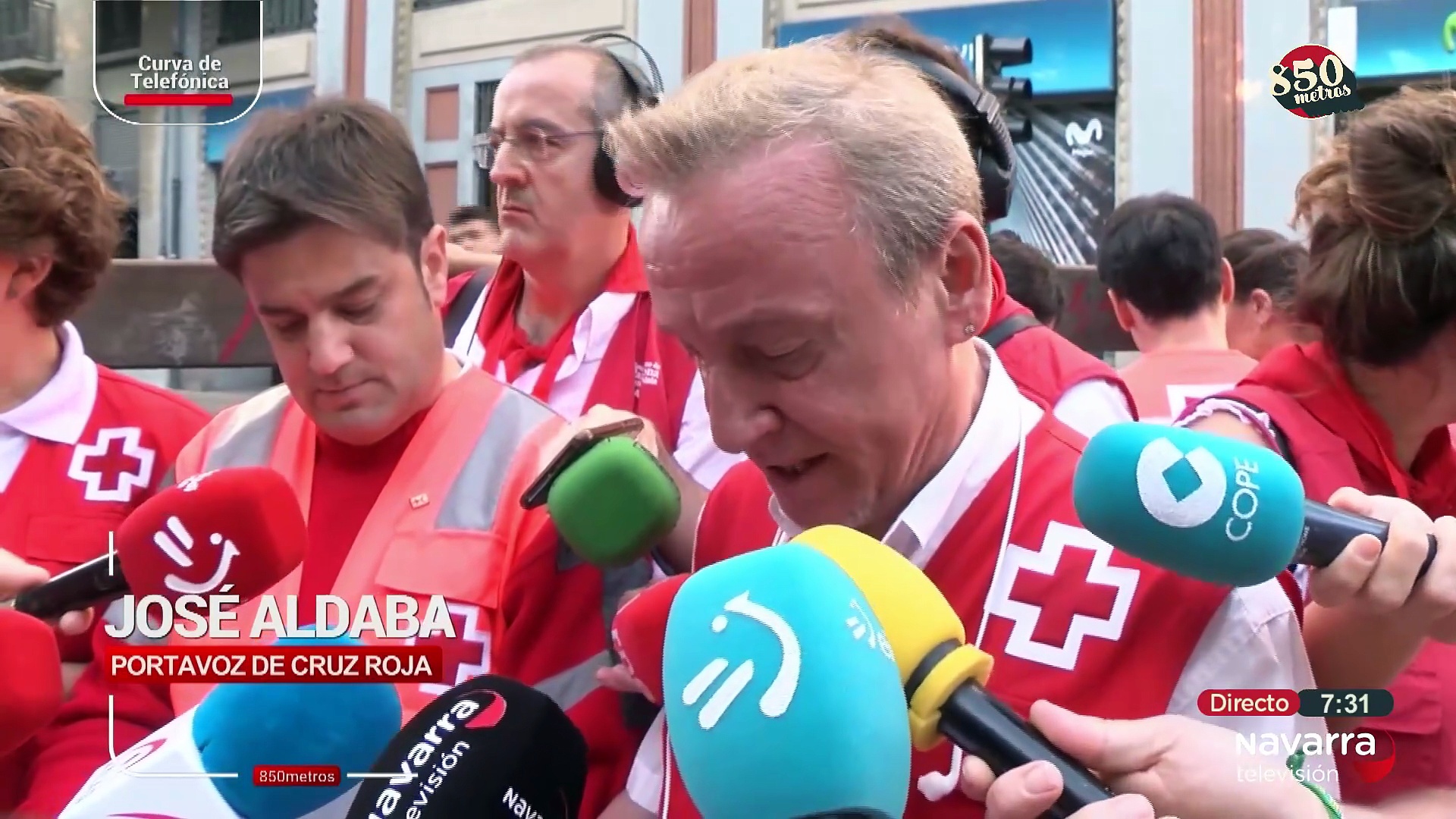 Primer encierro de San Fermín 2025 sin José Aldaba