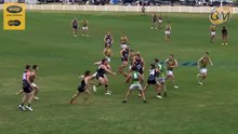 Mat Walker kicks his first goal of the final quarter