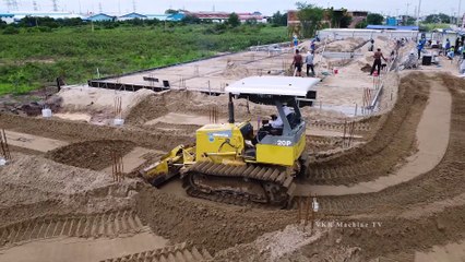 Fantastic D21P Bulldozer Push Sand Fill Complete to the ground house