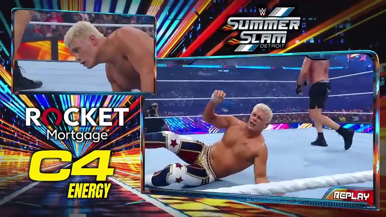 WWE SUMMER SLAM 2023 CODY RHODES VS BROCK LESNAR FULL MATCH