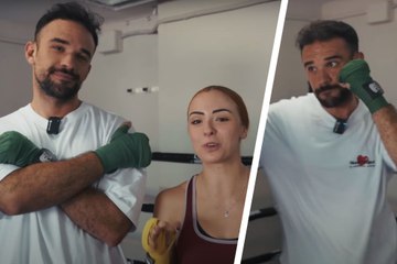 El primer entrenamiento de IlloJuan sobre un ring