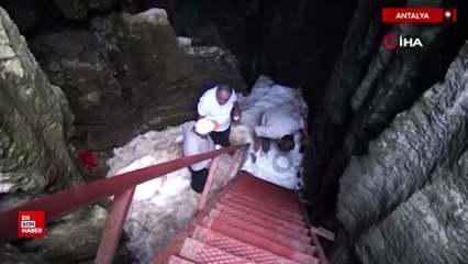 Antalya'nın Toros dağlarındaki doğal buzdolabı