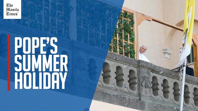 Pope Leo arrives in Castel Gandolfo for a holiday after two months of papacy