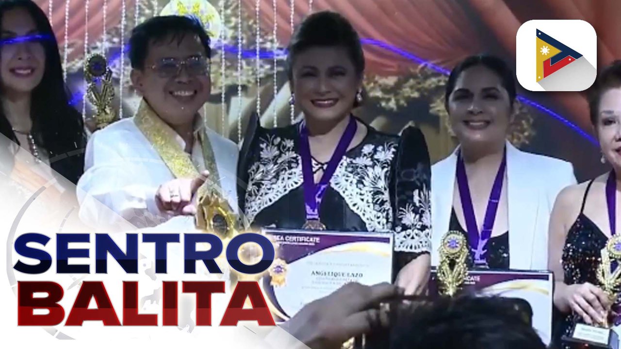 PTV News anchors Angelique Lazo at William Thio, nakatanggap ng parangal mula sa International Council of Netizens o ICON