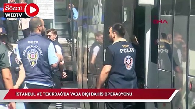 İstanbul ve Tekirdağ'da yasa dışı bahis operasyonunda gözaltına alınan 86 kişi adliyeye sevk edildi