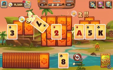 Tiki Solitaire TriPeaks Tri Peaks Levels 4