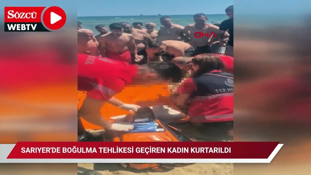 Sarıyer'de boğulma tehlikesi geçiren kadın kurtarıldı