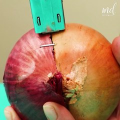 Trying different stitches on fruits and vegetables 🍎🍊🍋