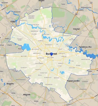Map of Bucharest City. Peta Kota Bukares. Bucharest City Map. Map of City of Bucharest. City of Bucharest map. Harta orașului București. Mapa da cidade de Bucareste. Mapa de la ciudad de Bucarest.Plan de la ville de Bucarest. Mappa della città di Bucarest