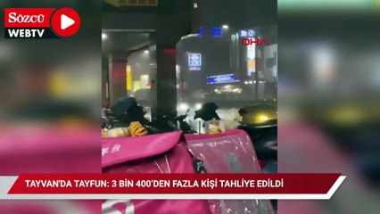 Tayvan'da tayfun: 3 bin 400’den fazla kişi tahliye edildi