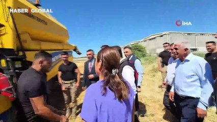 Tunceli Valisi Aygöl, hasat etkinliğine katıldı