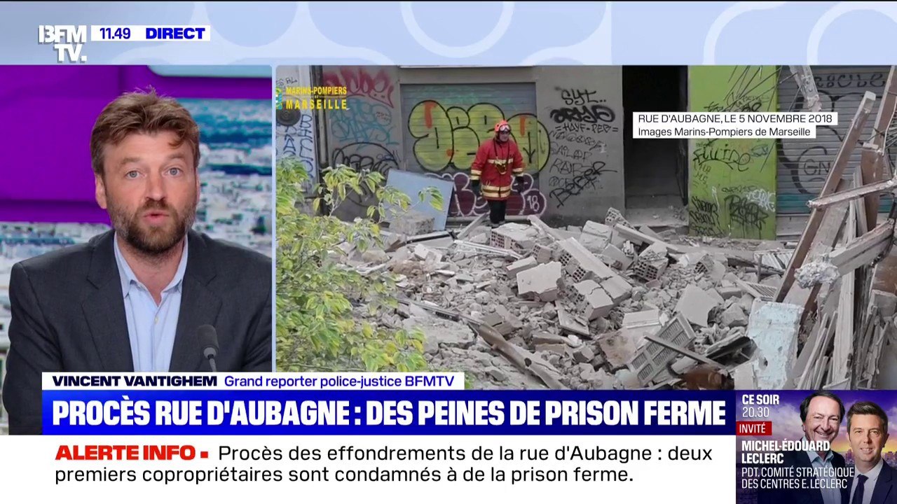 Procès des effondrements de la rue d'Aubagne: deux premiers copropriétaires sont condamnés à de la prison ferme