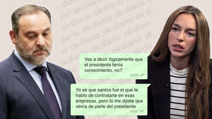El mensaje de Andrea a Ábalos tras el chantaje de Cerdán: "Tú me dijiste que venía de parte del presidente"