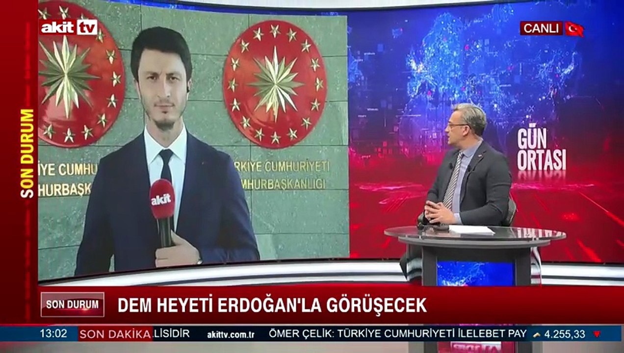 DEM heyeti, Cumhurbaşkanı Erdoğan’la görüşmek üzere Beştepe’ye gidiyor.