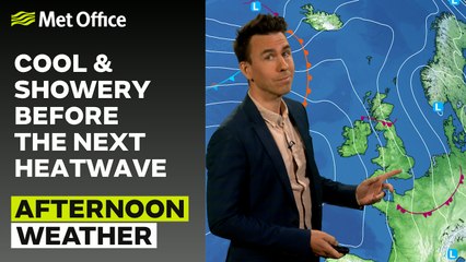 Met Office Afternoon Weather Forecast 07/07/25 – Showers in places, sunny southwest