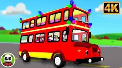 Wheels on the Bus | Kids TV - Nursery Rhymes & Baby Songs in 4K for Toddlers