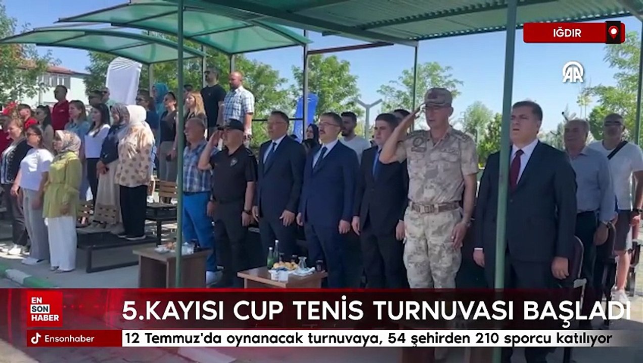 Iğdır'da 5. Kayısı Cup Tenis Turnuvası başladı