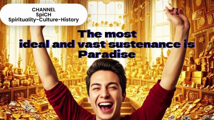 The most ideal and vast sustenance is Paradise | #spirituality #allah #alquran #paradise