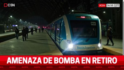 Amenaza de bomba en la estación Retiro