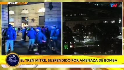 Una amenaza de bomba tuvo lugar en la estación Retiro del tren Mitre y debieron evacuar el edificio