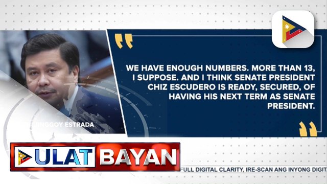 Mahigit 13 senador, suportado ang pananatili ni Sen. Francis Escudero bilang Senate President, ayon kay Sen. Jinggoy