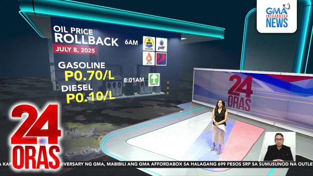 Ilang produktong petrolyo, may rollback sa presyo | 24 Oras