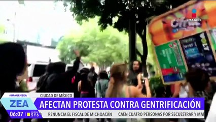 Protesta contra la gentrificación en la CDMX termina en disturbios