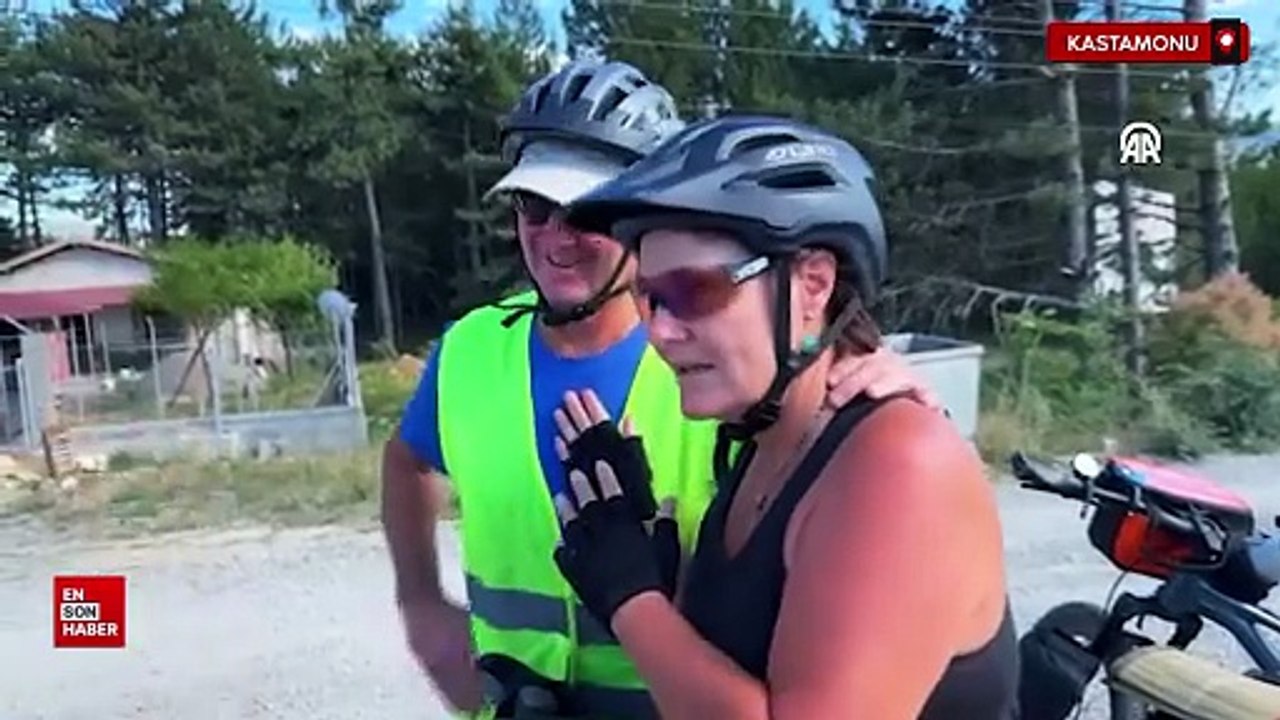 Bisikletle dünya turuna çıkan Yeni Zelandalı çift Türkiye'yi pedallıyor