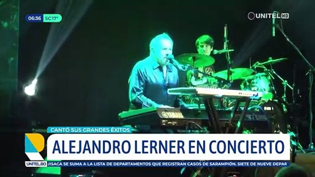 Alejandro Lerner se robó el corazón de los bolivianos en dos íntimas presentaciones