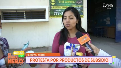 PROTESTA POR PRODUCTOS DE SUBSIDIO