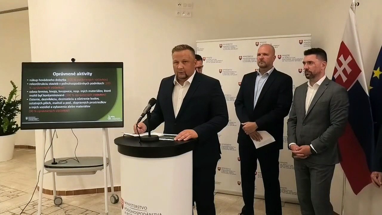 ZÁZNAM: R. Takáč: MPRV vyhlásilo výzvu pre farmárov postihnutých slintačkou a krívačkou