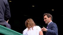 FEDERER REGRESÓ A WIMBLEDON PARA VER A DJOKOVIC VS. DE MIÑAUR - MH SPORTS