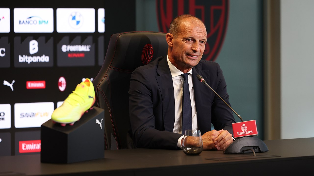 Massimiliano Allegri's presentation press confe...