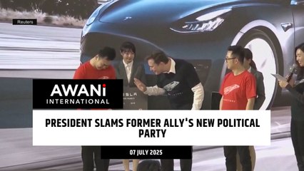 President slams former ally's new political party