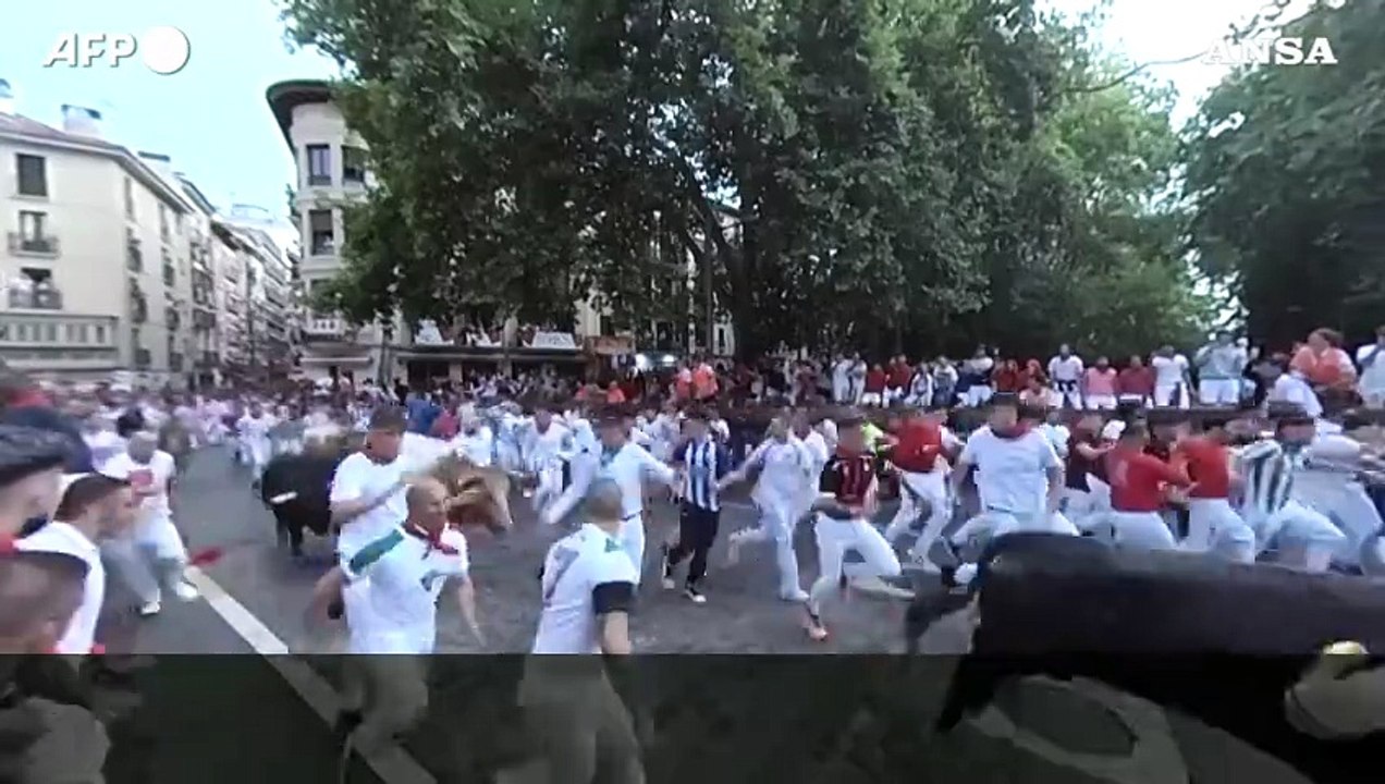 Senza incidenti la prima corsa con tori a san Fermin a Pamplona