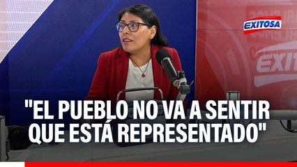 Margot Palacio sobre próxima Mesa Directiva del Congreso: "El pueblo no va a sentir que está representado"