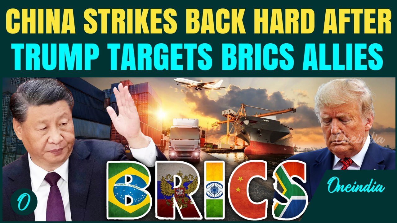 China FIRES BACK at U.S. Over Trump's Tariff Penalty on BRICS Allies, Warns Against Tariff War 2.0