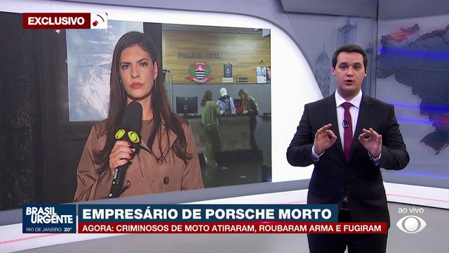 Exclusivo: imagens mostram empresário de porsche minutos antes de ser morto