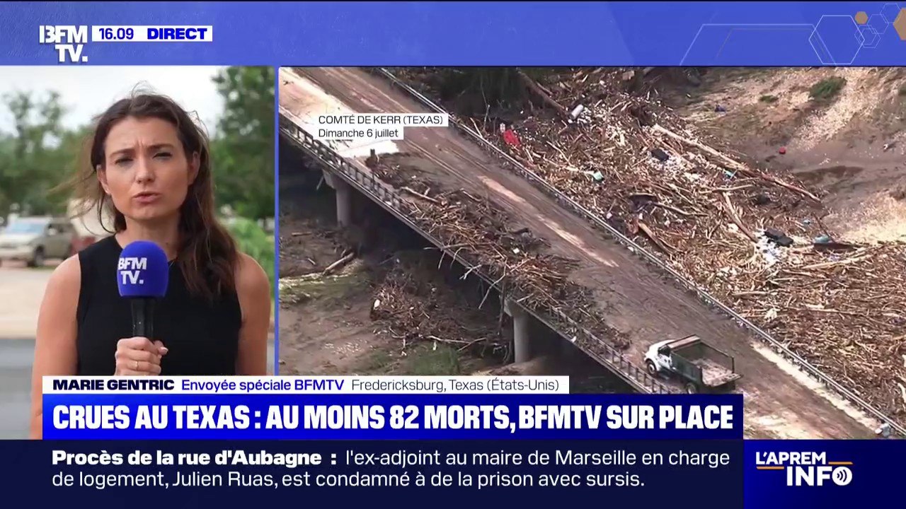 Inondations au Texas: 82 morts, 10 petites filles d'une colonie de vacances portées disparues
