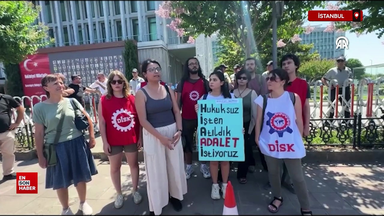 İBB BELTUR'da işten çıkarılan işçilere destek için zincirli eylem