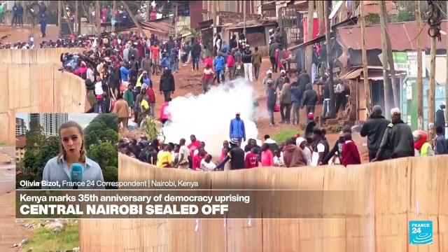 Nairobi locked down as Kenya police clash with protesters