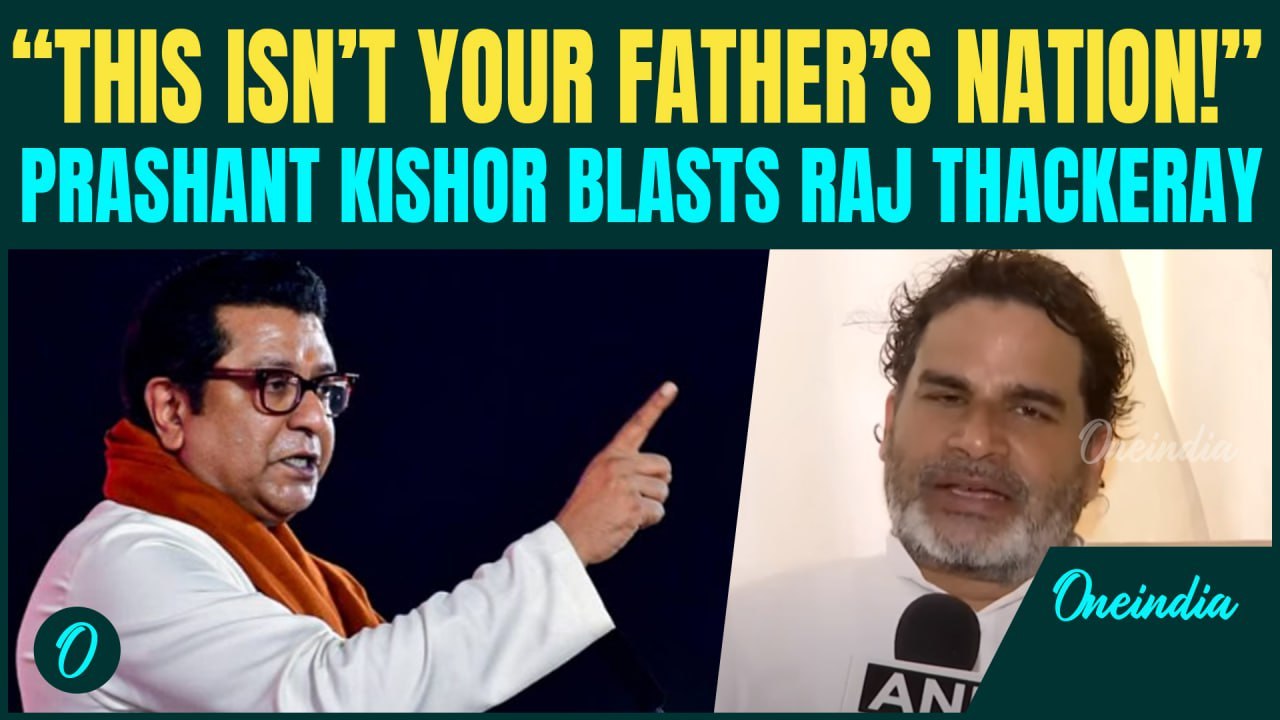Prashant Kishor SLAMS Raj Thackeray For Anti-Bihari Remark, Dares BJP-Congress Over Language Silence