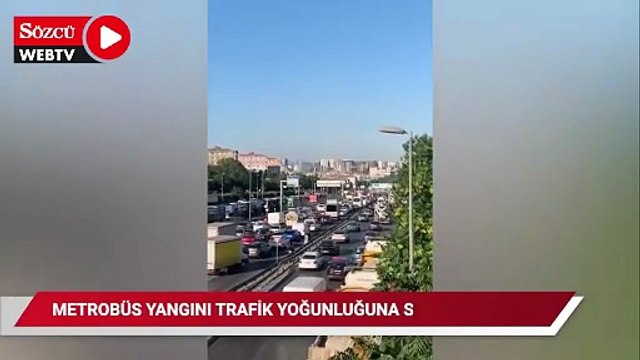 Metrobüs yangını söndürüldü